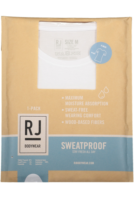 RJ Bodywear witte heren t-shirt