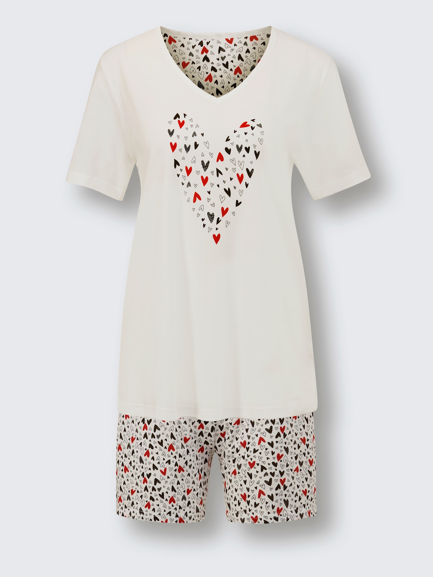 Pyjama court jersey fin