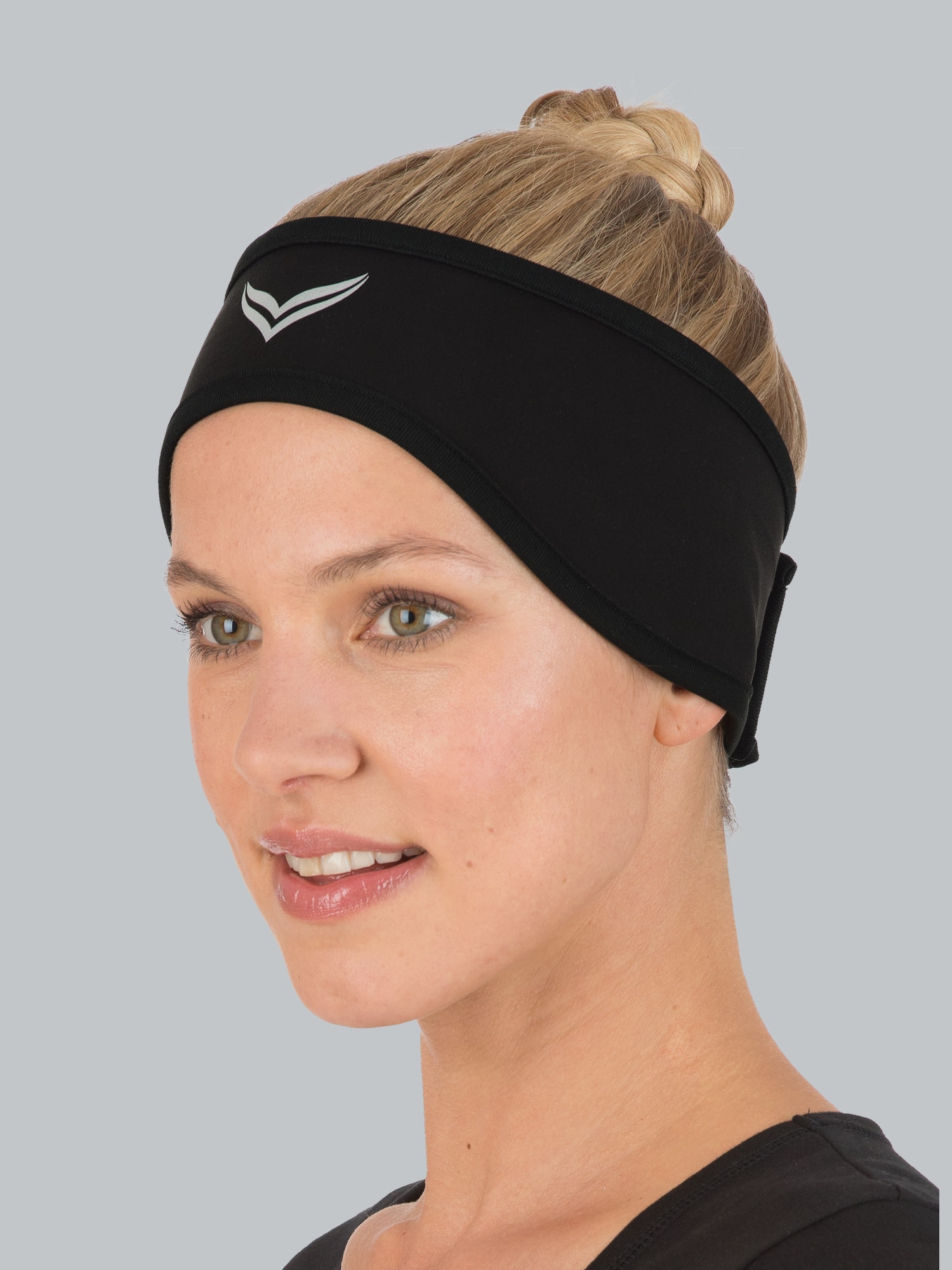 Softshell-Stirnband Schwarz