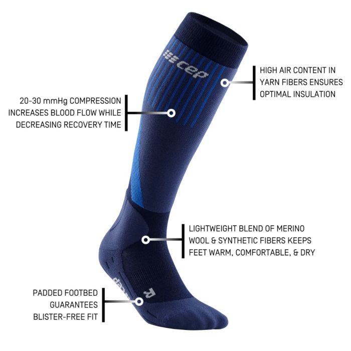 CEP Dame Strømper Cold Weather Socks Blå