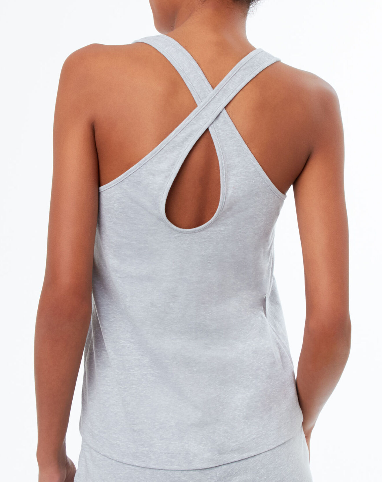 Etam Haut de pyjama Trendy à motif gris