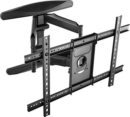 Poppstar TV Muurbeugel Verstelbaar Extrasterk 40''-75'' voor Flatscreen en Curved scherm tot 45,5kg (VESA max. 600x400) Kantelbare Draaibare Monitorbeugel