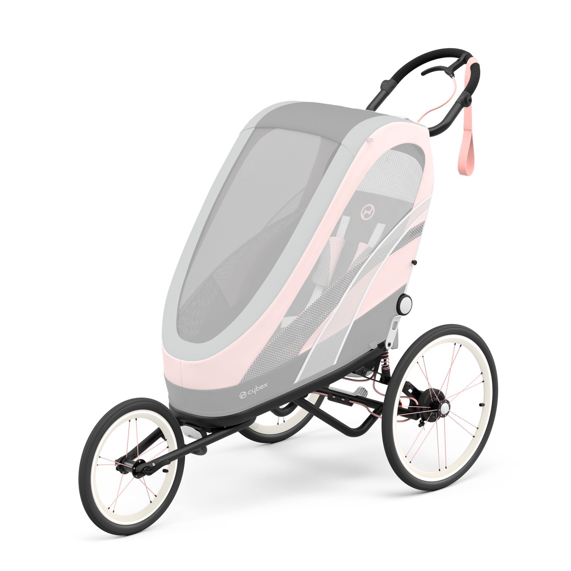 Zeno Rahmen Black With Pink Details