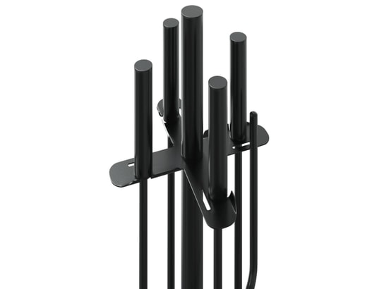 VIDAXL - Accessoires cheminée Set d’outils de cheminée 5 pcs 18x66 cm acier