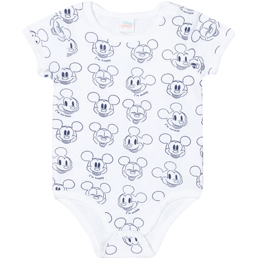 OVS Kurzarmbody 2er Pack Mickey Mouse Bright White