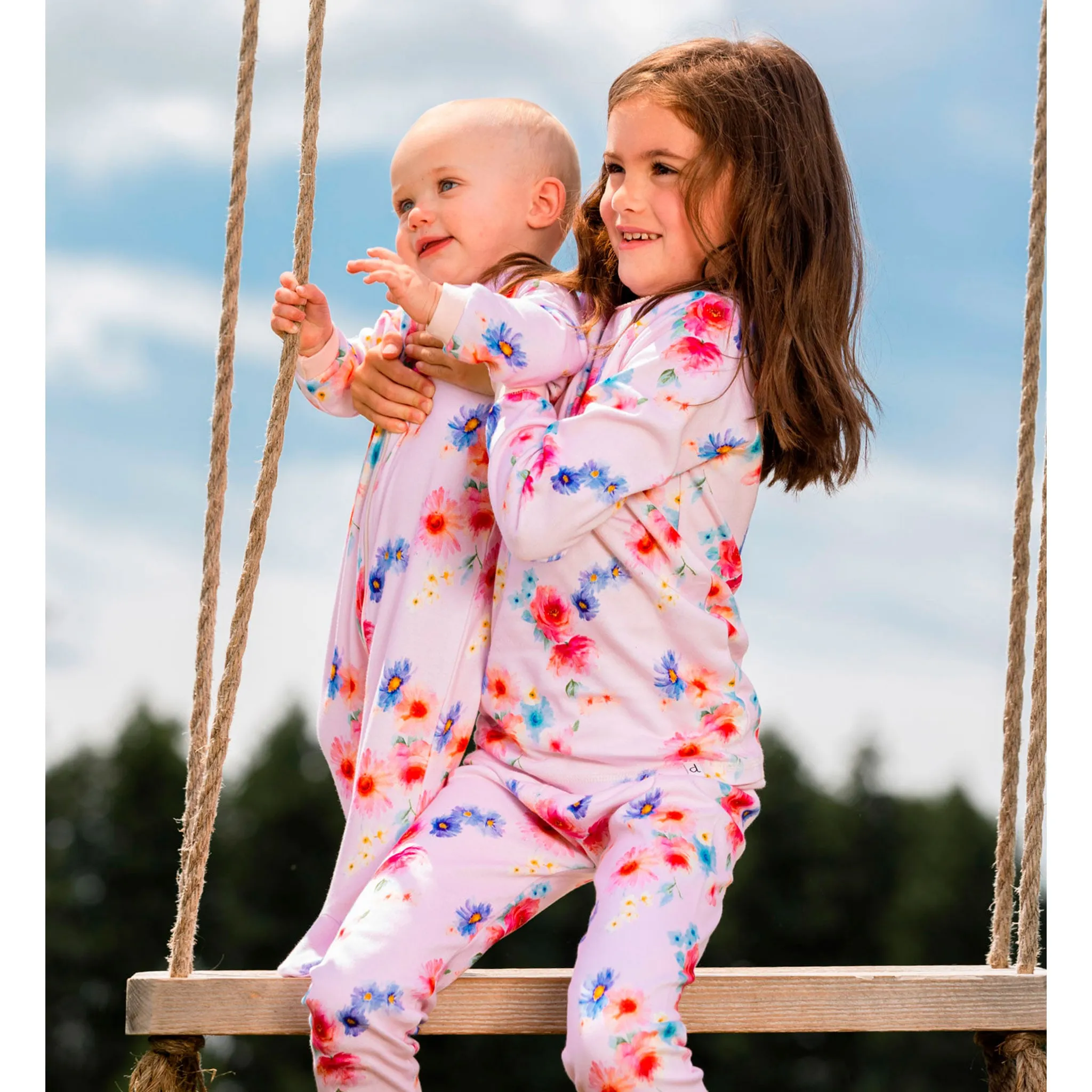 Deux par Deux Pyjama Bouquet De Fleurs 2-6ans