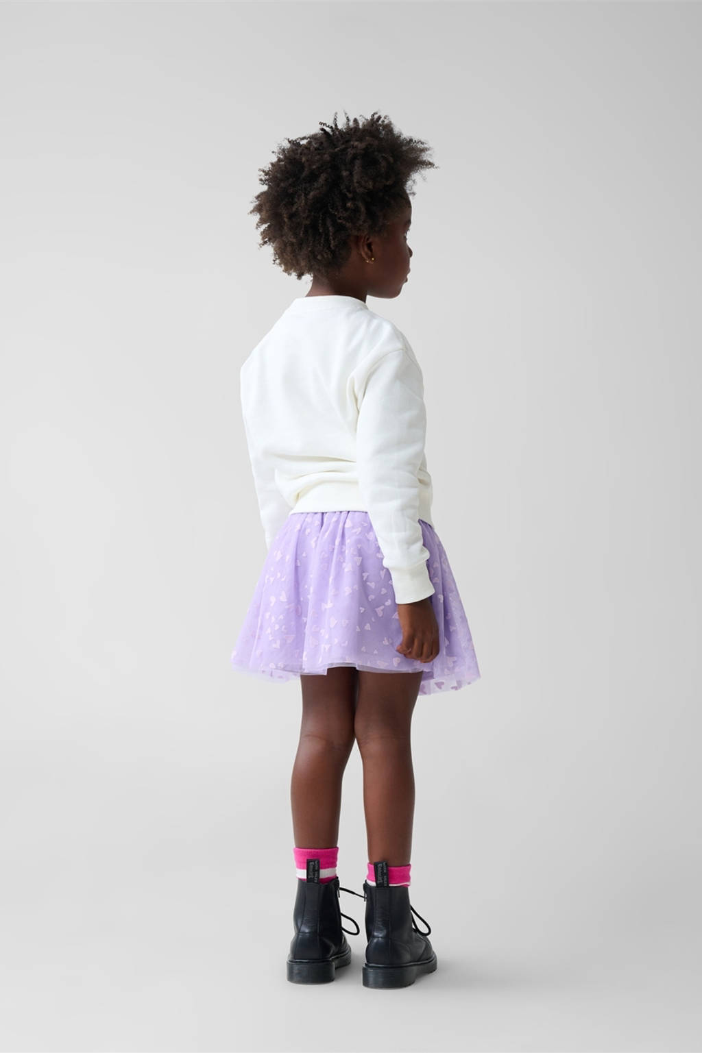 Shoeby mesh rok lila/roze