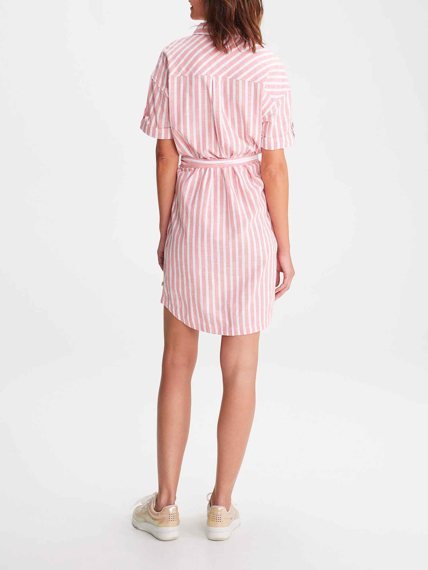 Robe Femme A Rayures Rose