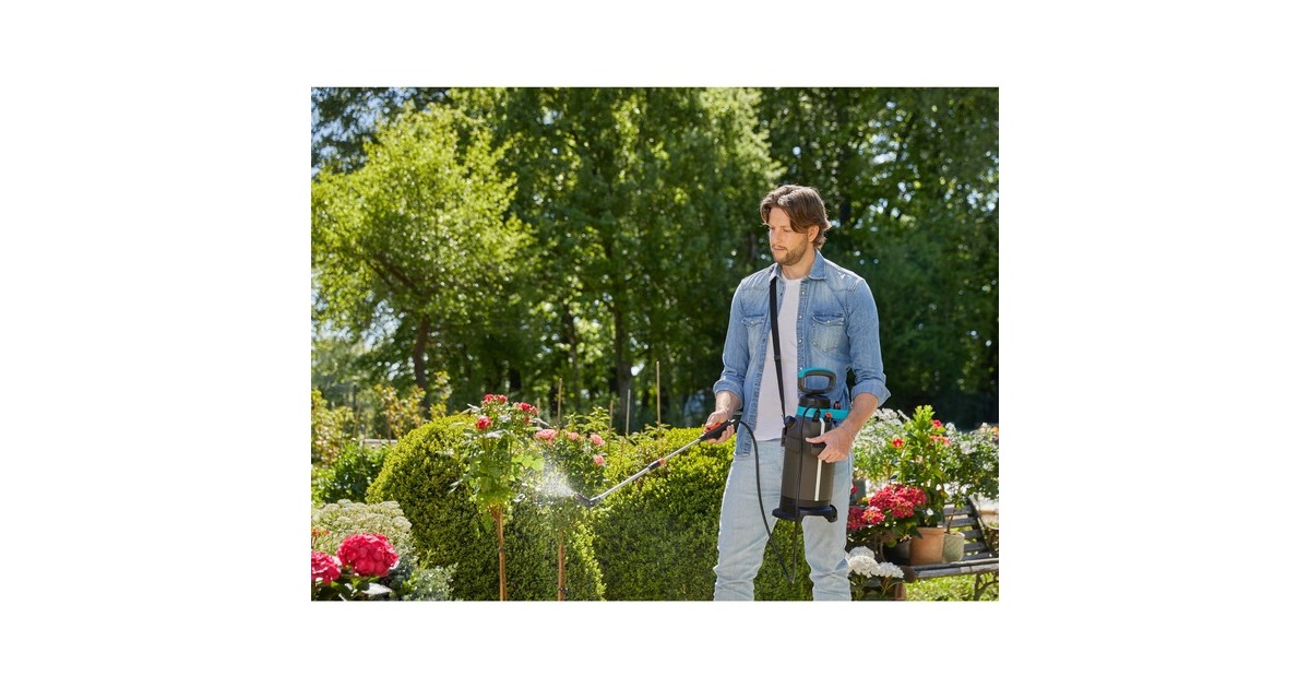 GARDENADrukspuit 5 l Plus  (Grijs/turquoise, 11138-20)