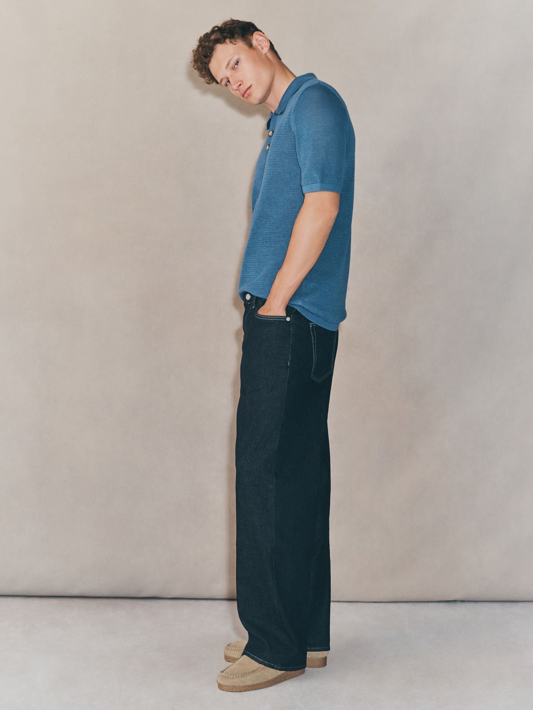 Donkerblauw - EDIT - Baggy Fit Jeans