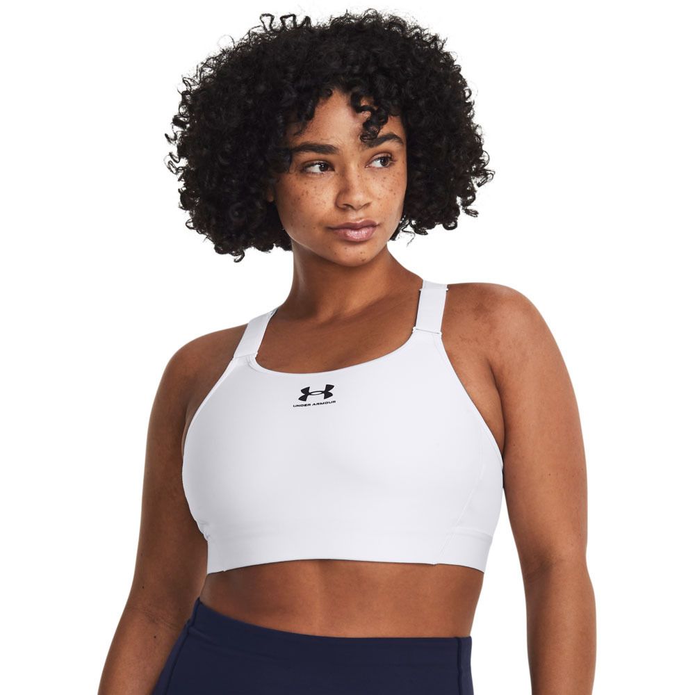 Under Armour HEATGEAR® HIGH - Brassière Femme blanc