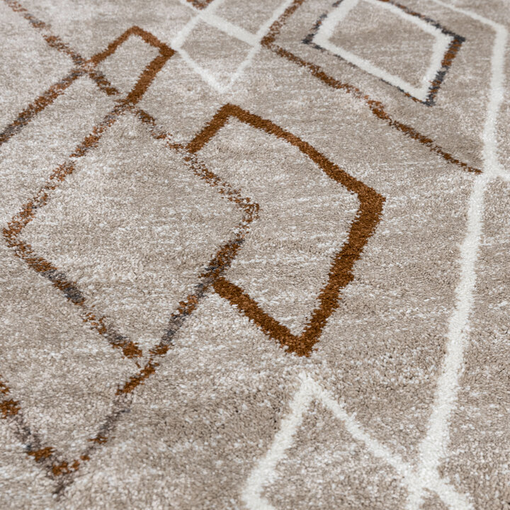 Berber vloerkleed rond - Blend Diamond Beige
