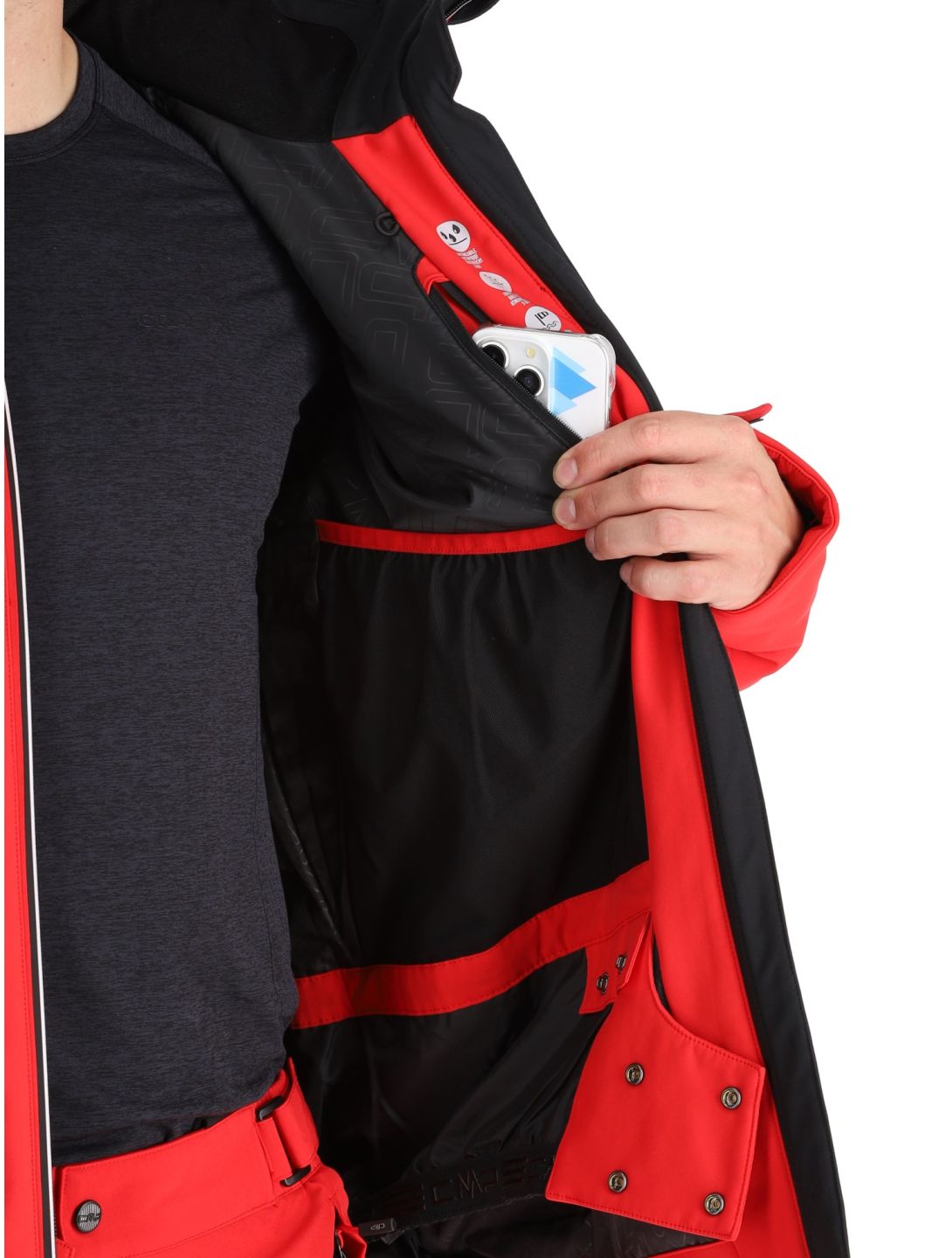33W0897 softshell ski-jas heren