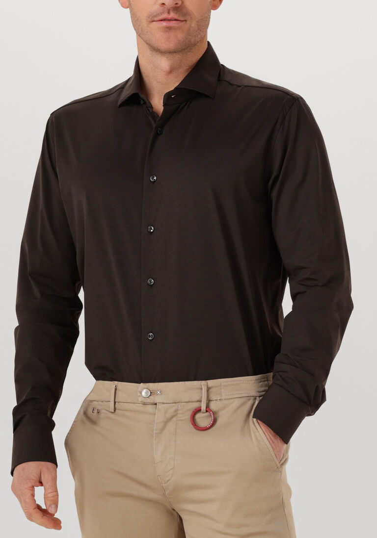 bruine xacus klassiek overhemd active shirt 558ml var070