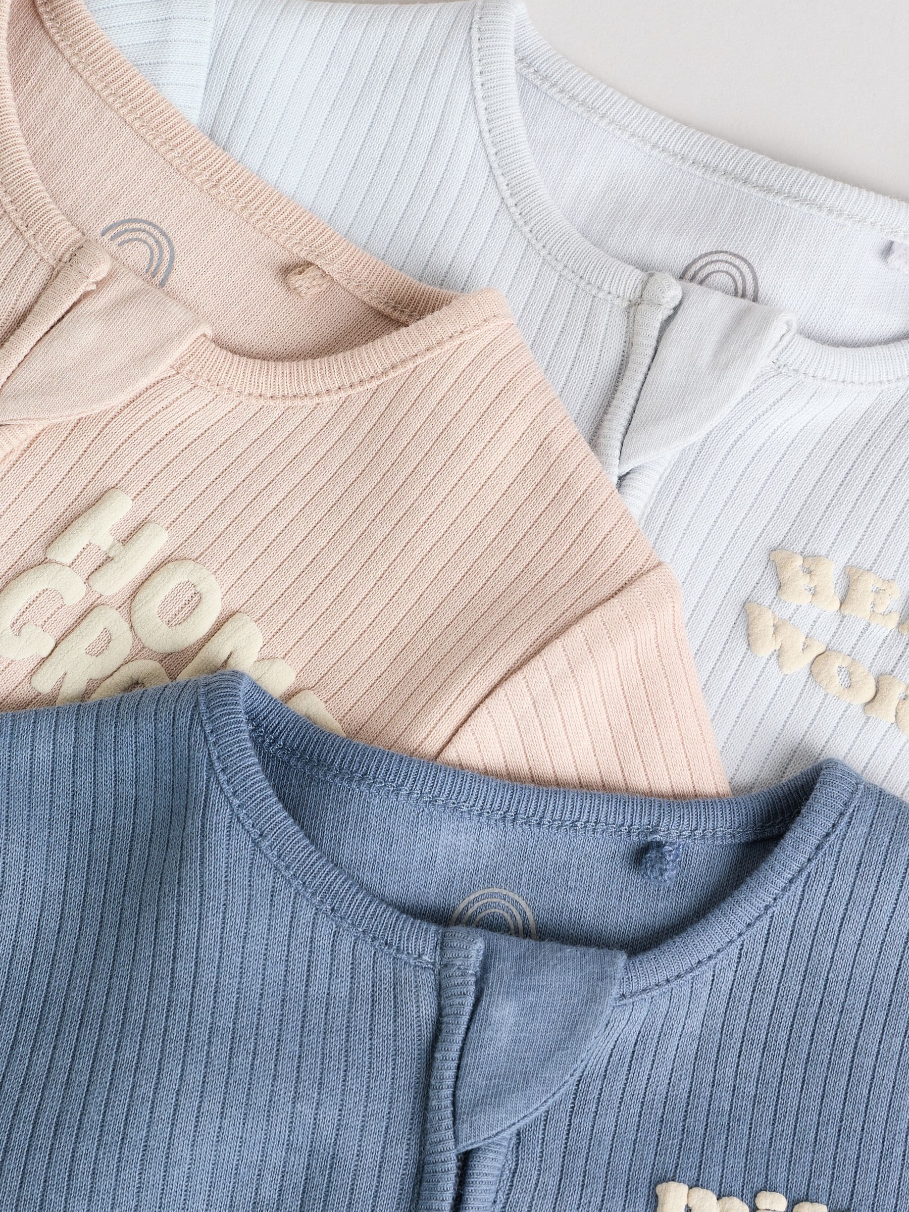 Blauw - Milk Club - babypyjama's, set van 3 (0mnd -2jr)
