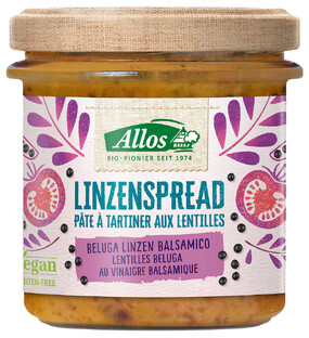 Allos Linzenspread Beluga Linzen Balsamico 140GR