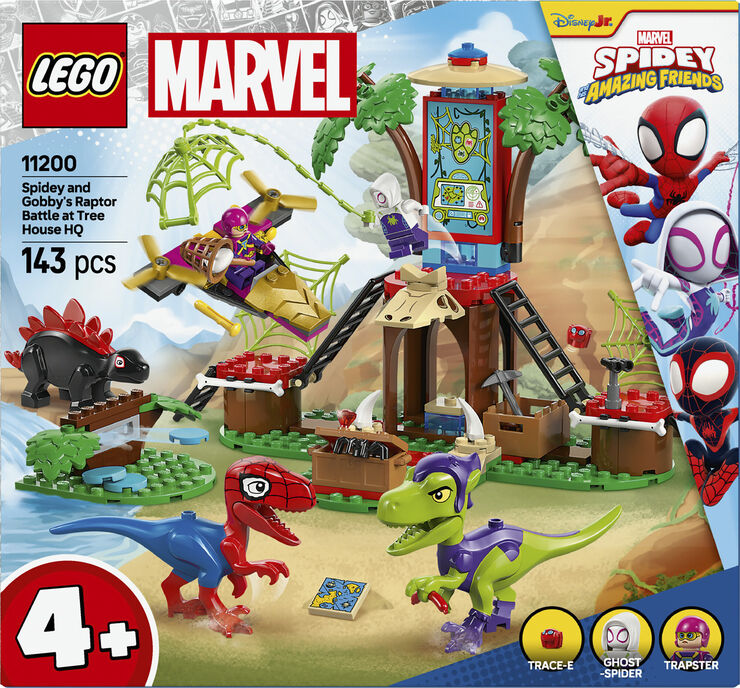 Lego Spidey og Gobbys raptorkamp ved hovedkvarteret 11200