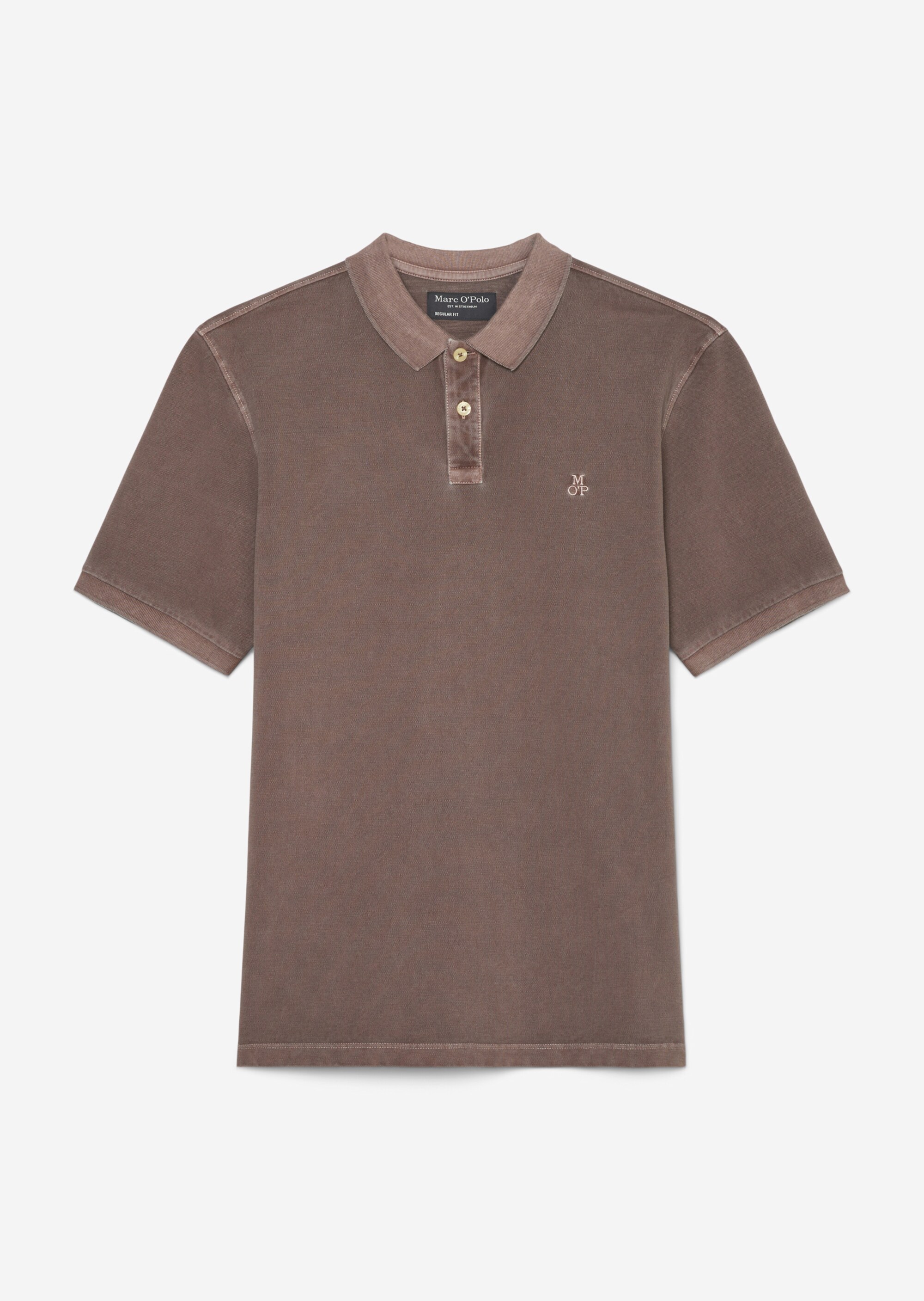 Kurzarm-Poloshirt Piqué regular aus Bio-Baumwolle