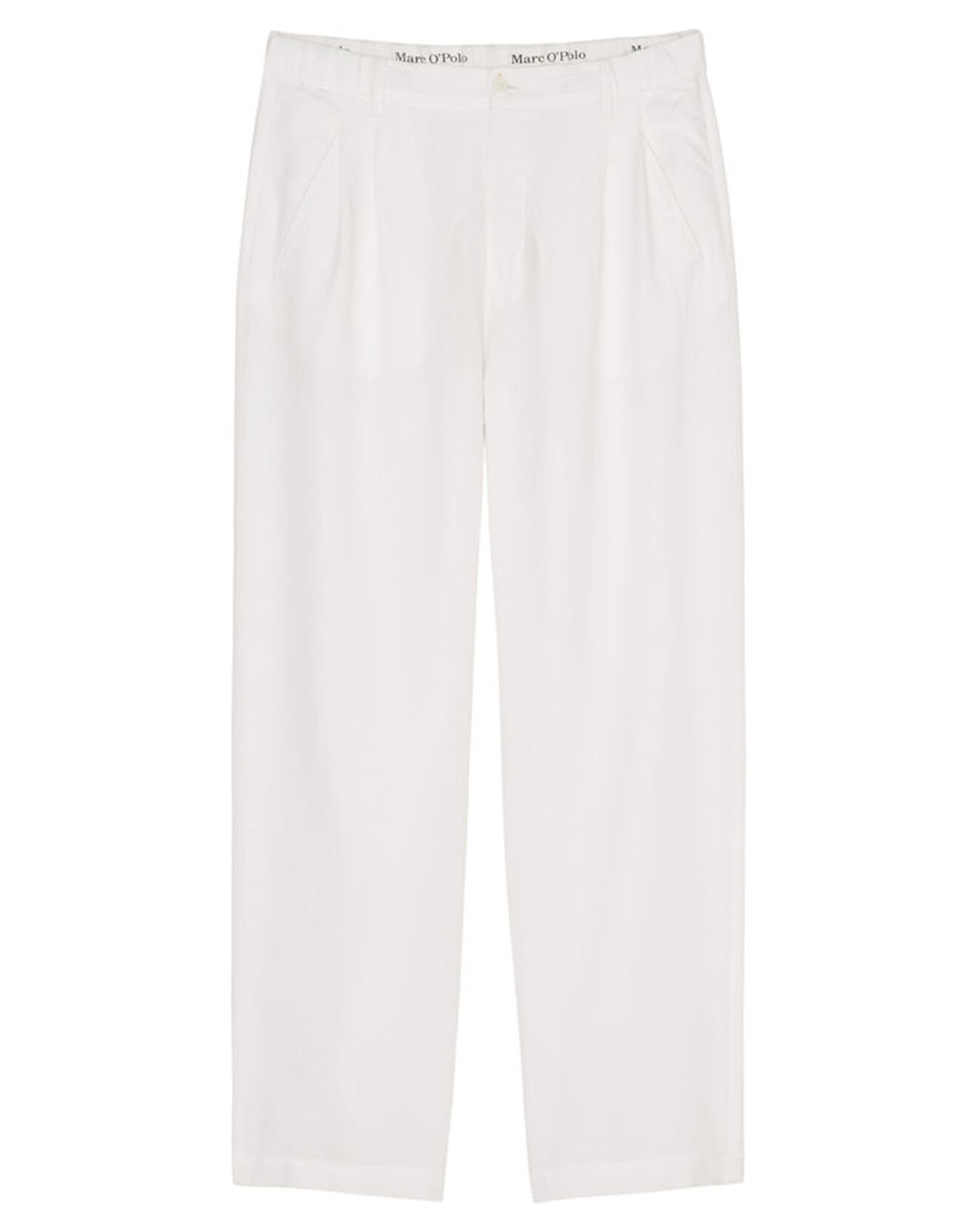 Marc O'Polo Pantalon 100% Lin Mossbo Pant Pinces blanc