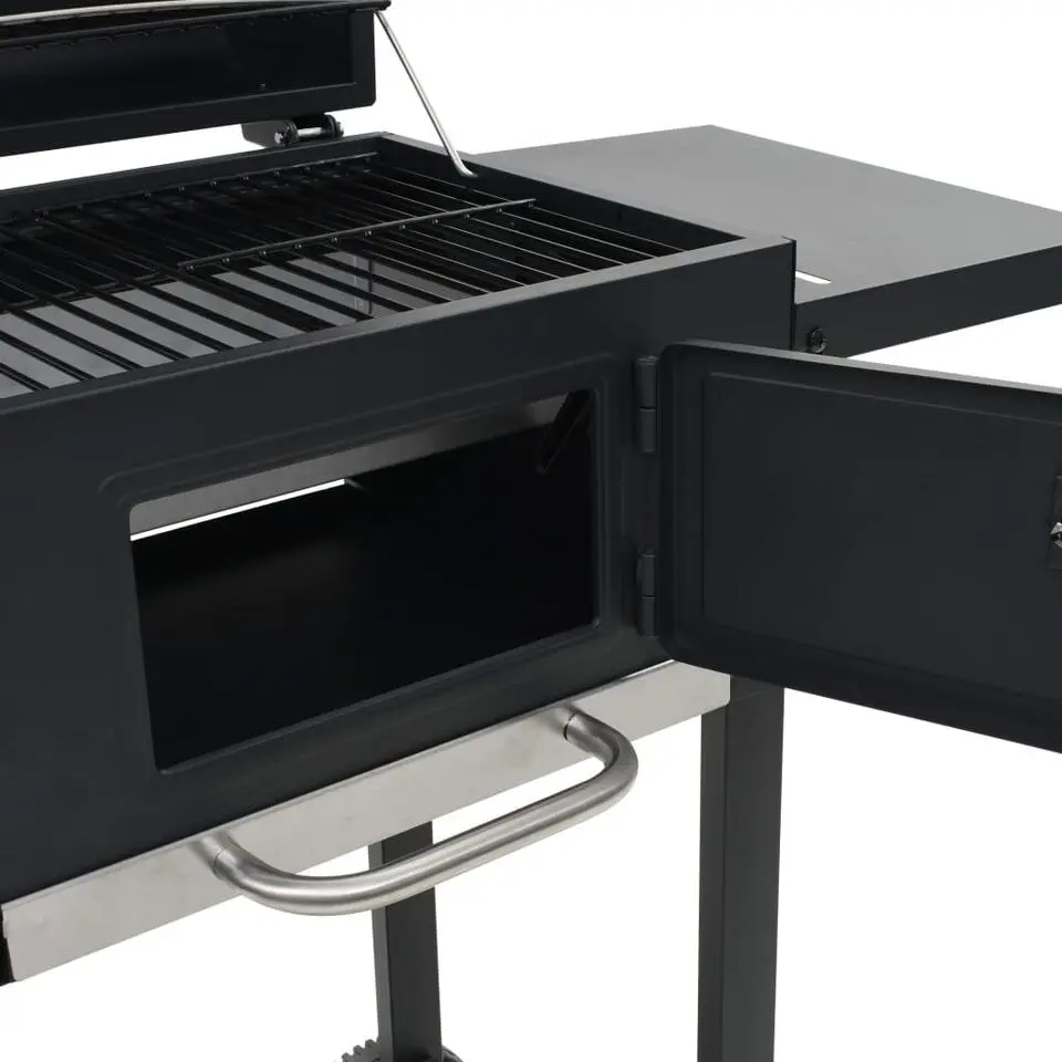 vidaXL - Barbecue - Zwart - Staal