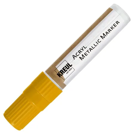 KREUL Acryl Metallic Marker XXL mit Keilspitze, 15 mm, gold