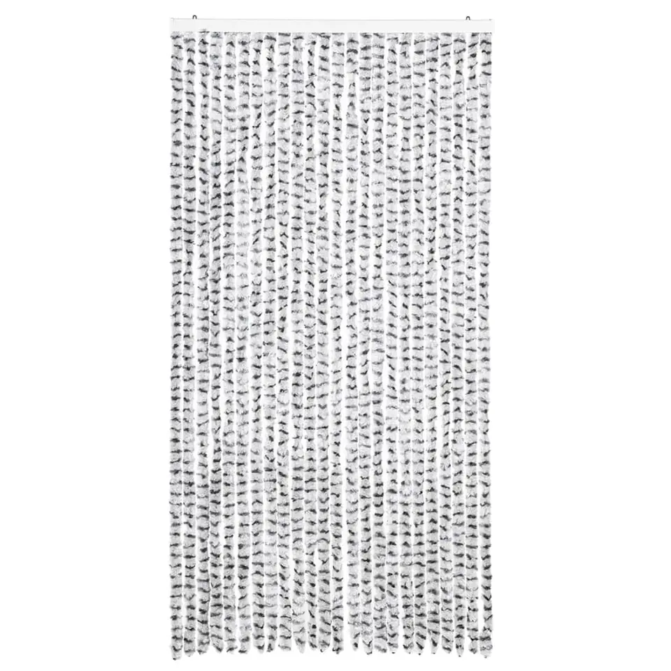 vidaXL - Deurgordijn - Grijs - Polypropyleen - 100 x 220 cm