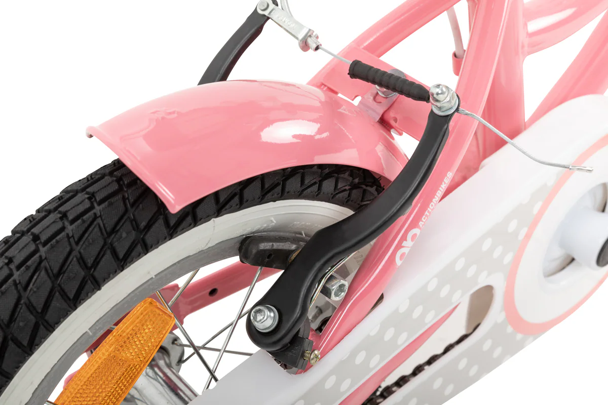 Actionbikes Kinderfahrrad Starlight 12 Zoll, Rosa, Stützräder, Fahrradkorb, Klingel, Kettenschutz (Classic)