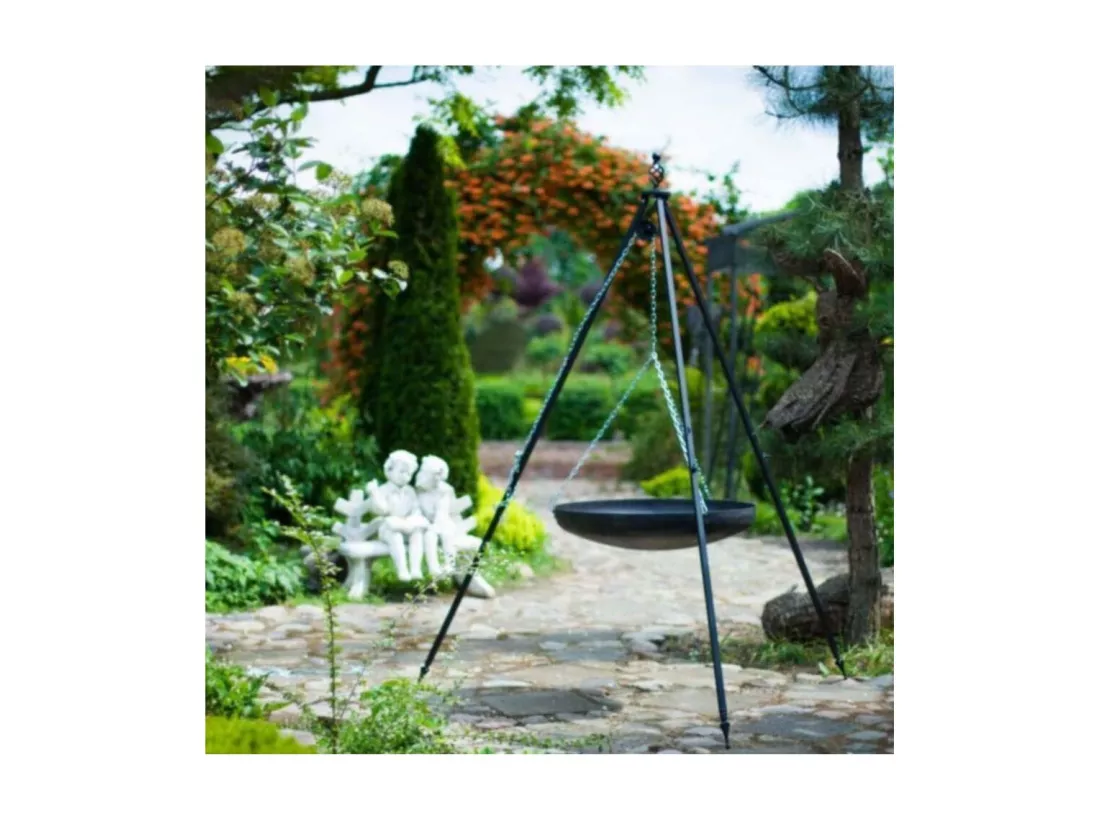 Brasero sur trépied en acier 60 cm