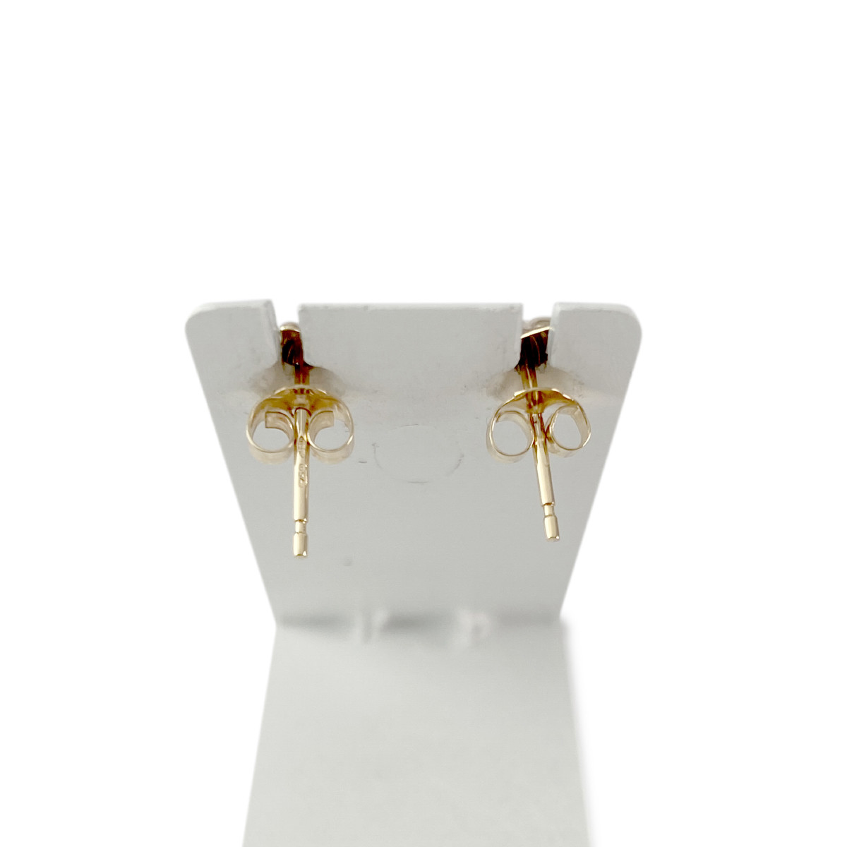 Boucles d'oreilles d'occasion or 750 jaune perles de culture de Chine