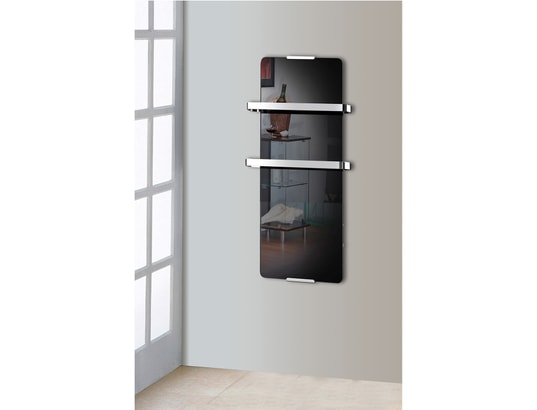 CHEMIN'ARTE - Radiateur sèche serviette électrique 600w noir - 176