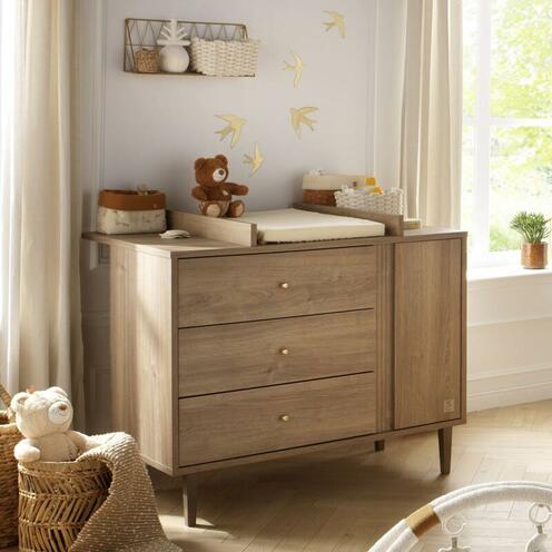 Commode 3 tiroirs + 1 porte - MOKKA - SAUTHON