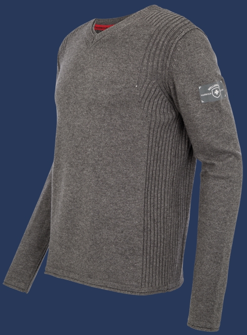 Herren Pullover 016 KoNitJa, Anthrazit