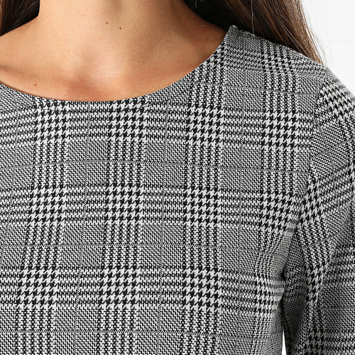 Robe Femme A Carreaux Brilliant Gris