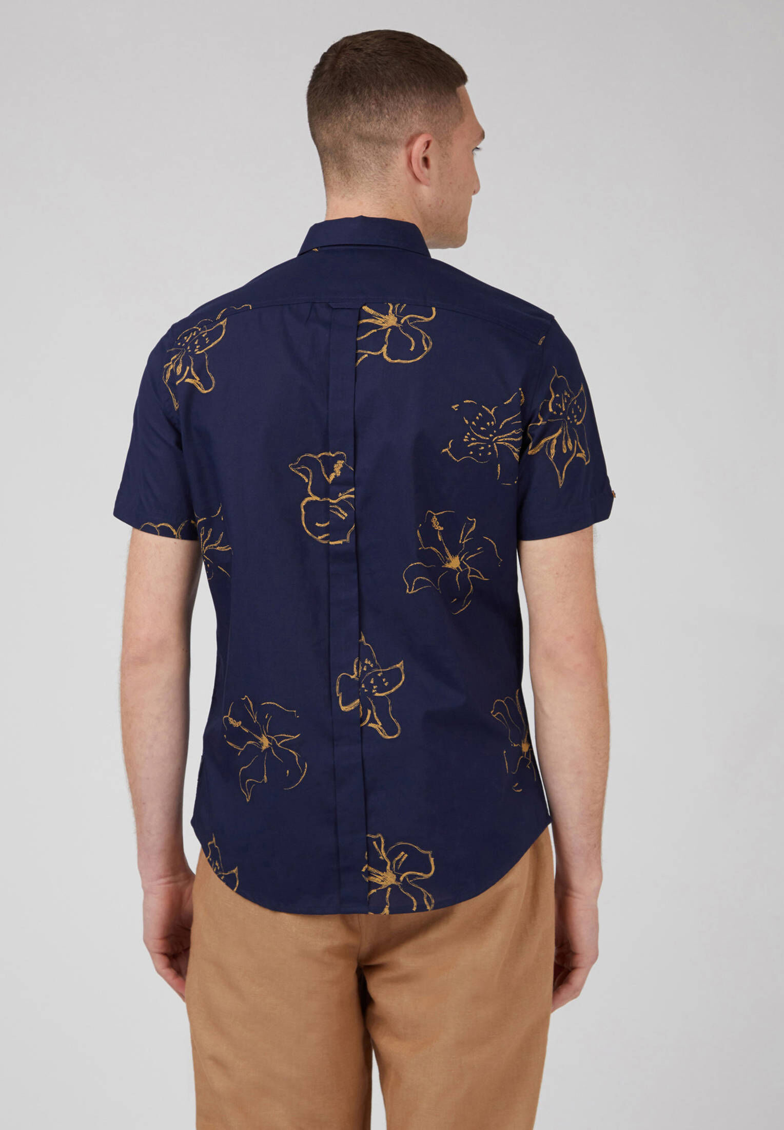 Ben Sherman| Herren Hemd Linear Floral