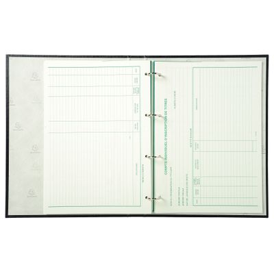 Exacompta - Reliure registre Mouvement de titres - 32 x 24 cm - 4 anneaux avec recharge de 100 feuillets