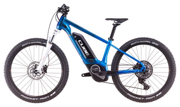 VTT Électrique Semi-Rigide Enfant Cube Acid 240 Hybrid Rookie Pro 400 Shimano Cues 9V 400 Wh 24'' Bleu Actionteam 2025 7 - 10 ans