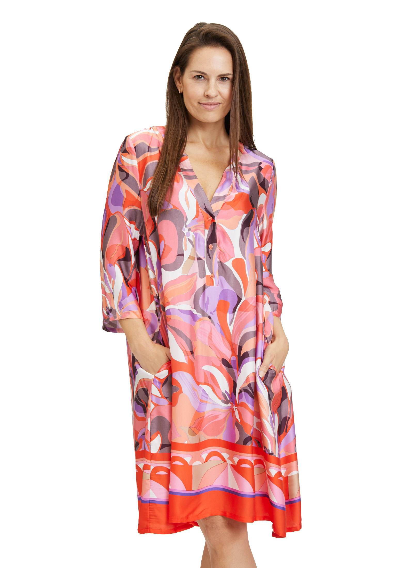 Vera Mont| Damen Hemdblusenkleid mit Knopfleiste