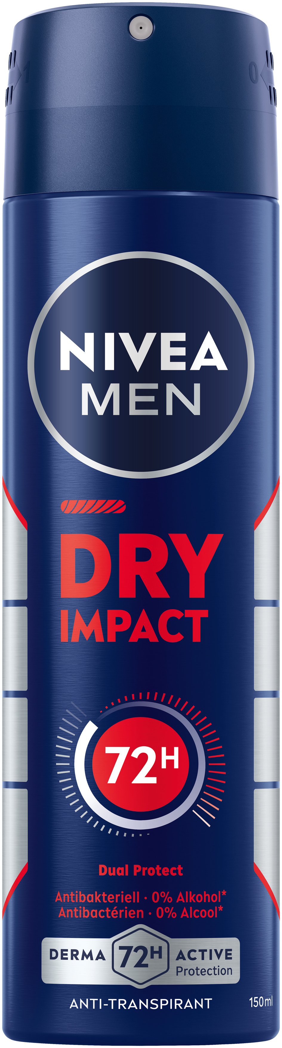 Nivea MEN Deo Dry Impact Spray (n) Aeros Spr 150 ml