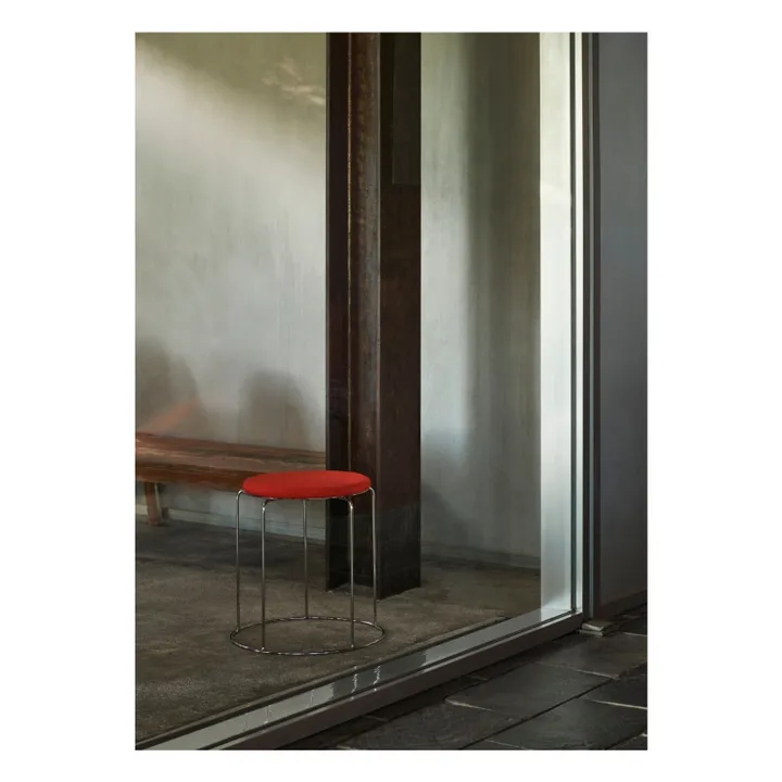 & Tradition Assise pour tabouret Wire VP11, Verner Panton | Rouge coquelicot