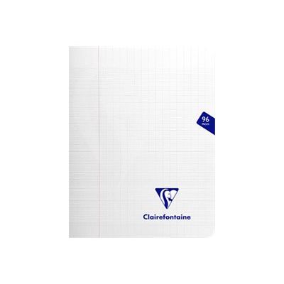 Clairefontaine Mimesys - Cahier polypro 17 x 22 cm - 48 pages - grands carreaux (Seyes) - transparent