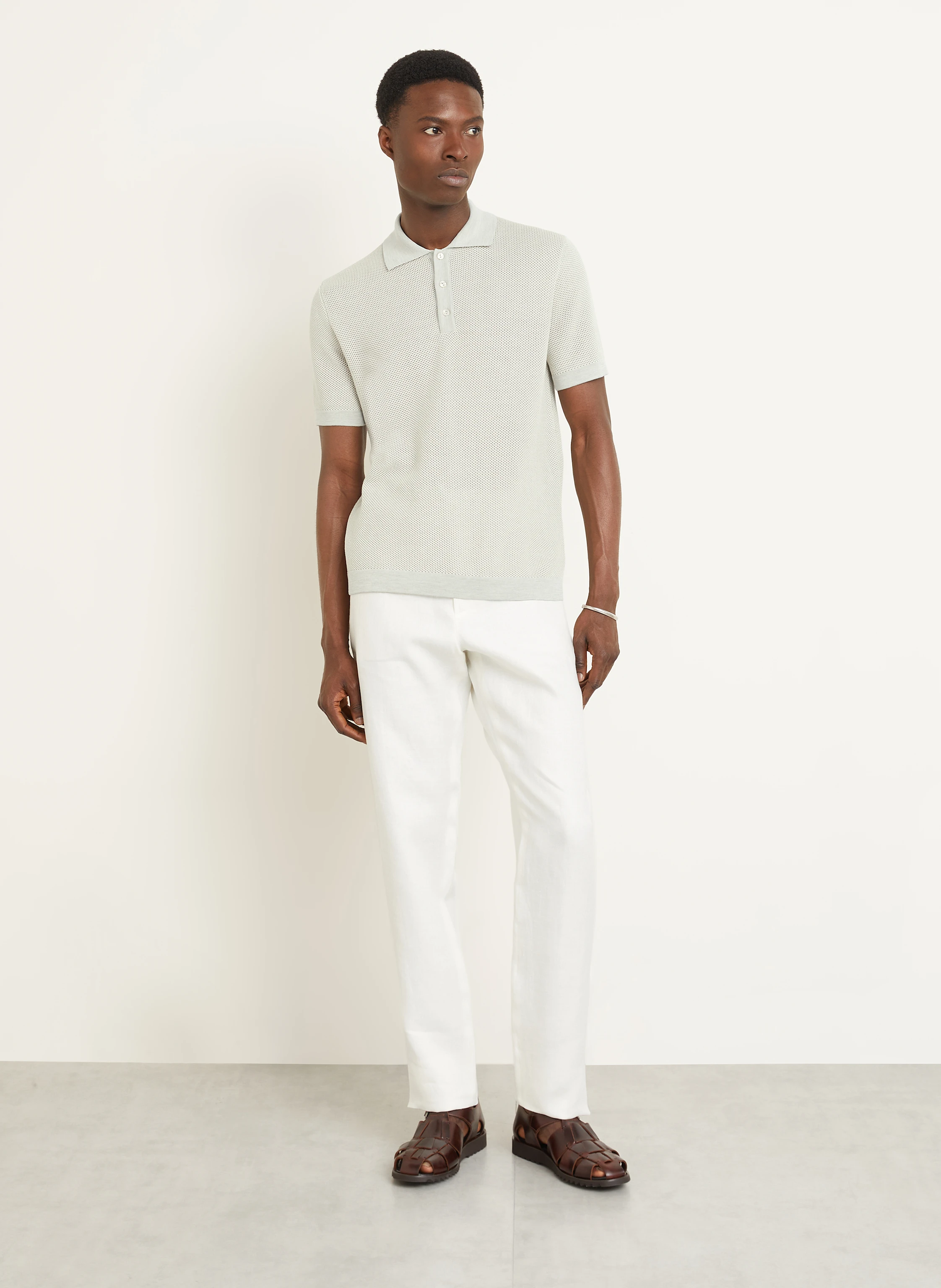 AGNONA Strick-Poloshirt mit Seide