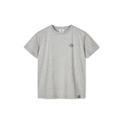 Mads Nørgaard Printed Tee Thorlino T-shirt, Light Grey Melange, 12 år