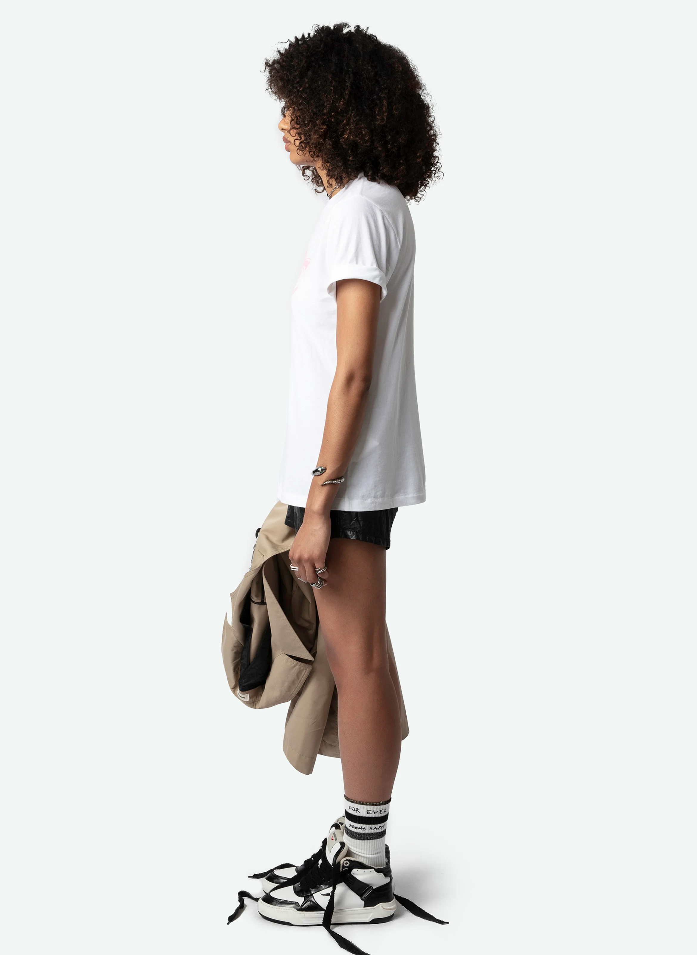 EDWIN - Tee-shirt col rond en coton bio | Blanc