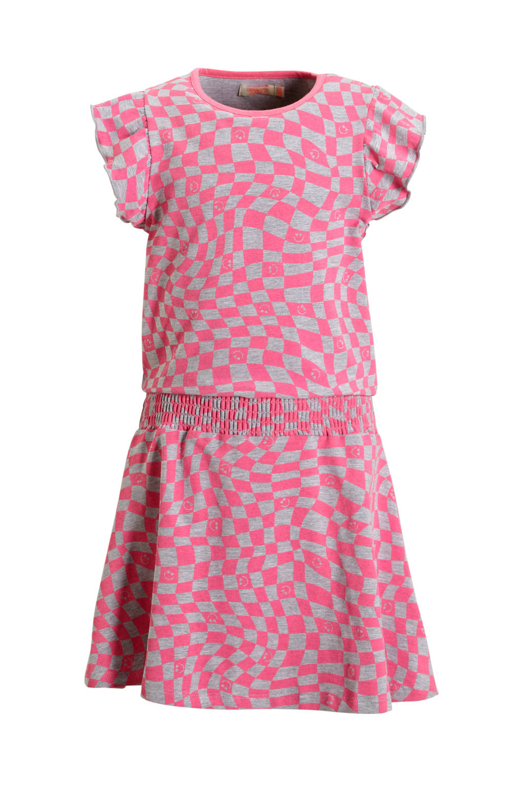 Orange Stars jurk Phyllis met all over print roze