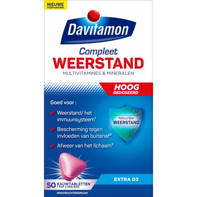 Davitamon Compleet Weerstand Forte 50 Kauwtabletten