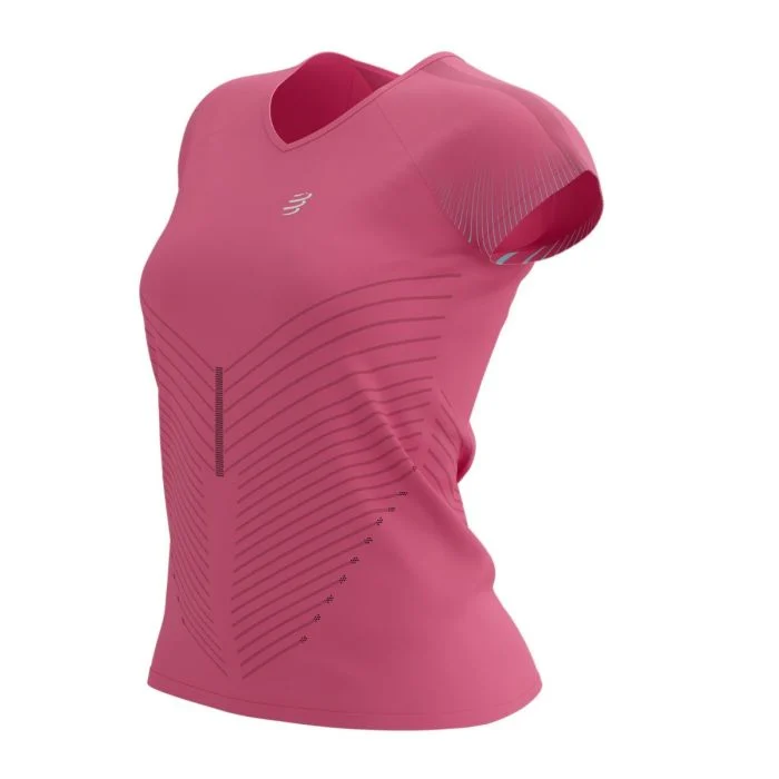Compressport Dame T-shirts Performance SS T-shirt Pink