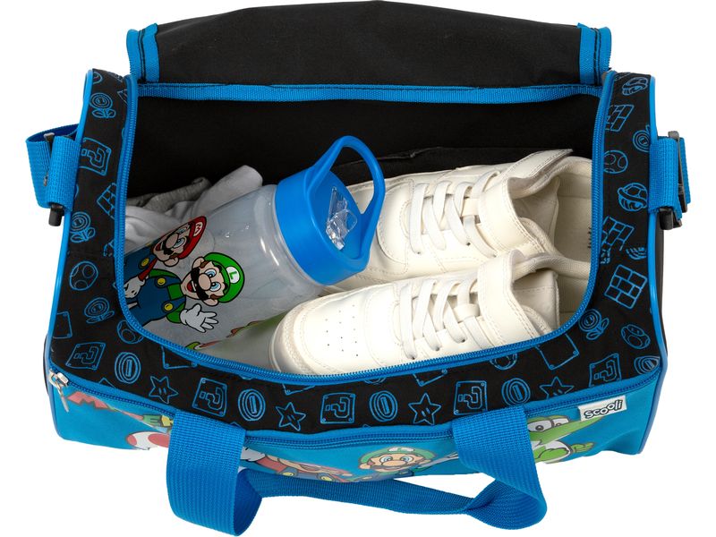 Scooli Turnsack Super Mario 8 l Sporttasche oder Reisetasche für Kinder