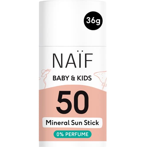 Naïf Care Sonnenschutzstick Baby & Kind, 0% Parfüm LSF 50