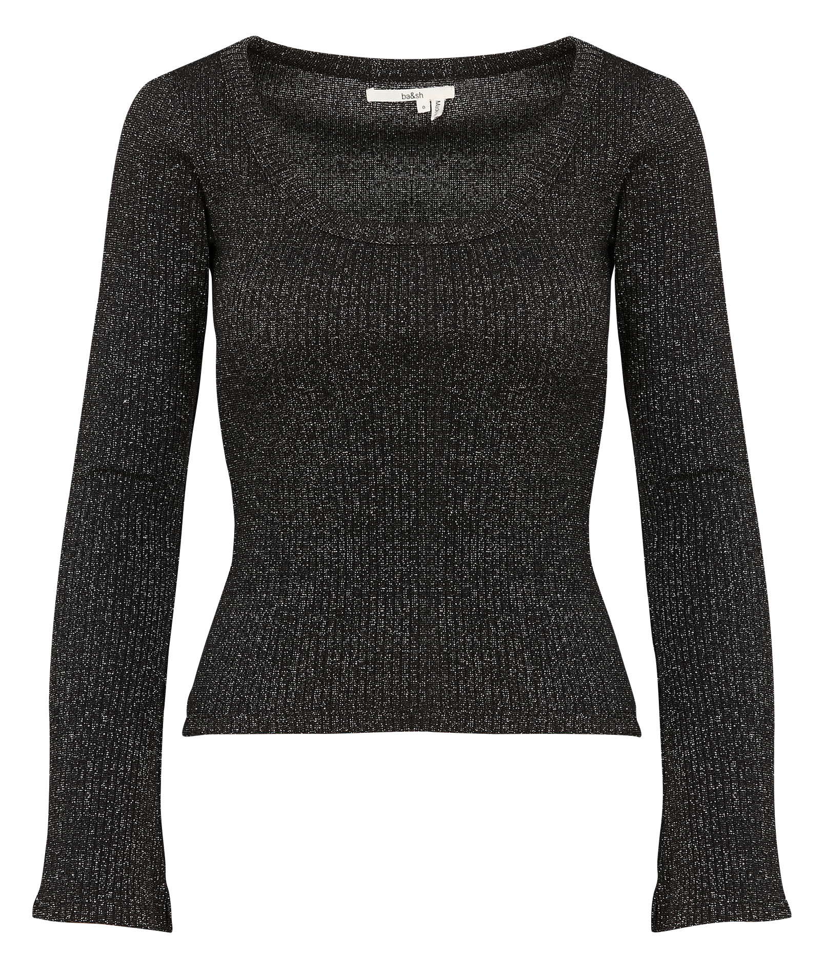 LILY - Top manches longues côtelé | Argent
