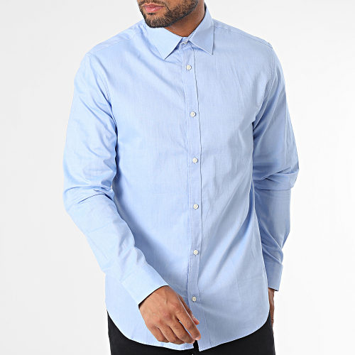 Chemise Manches Longues Belfast Bleu Clair